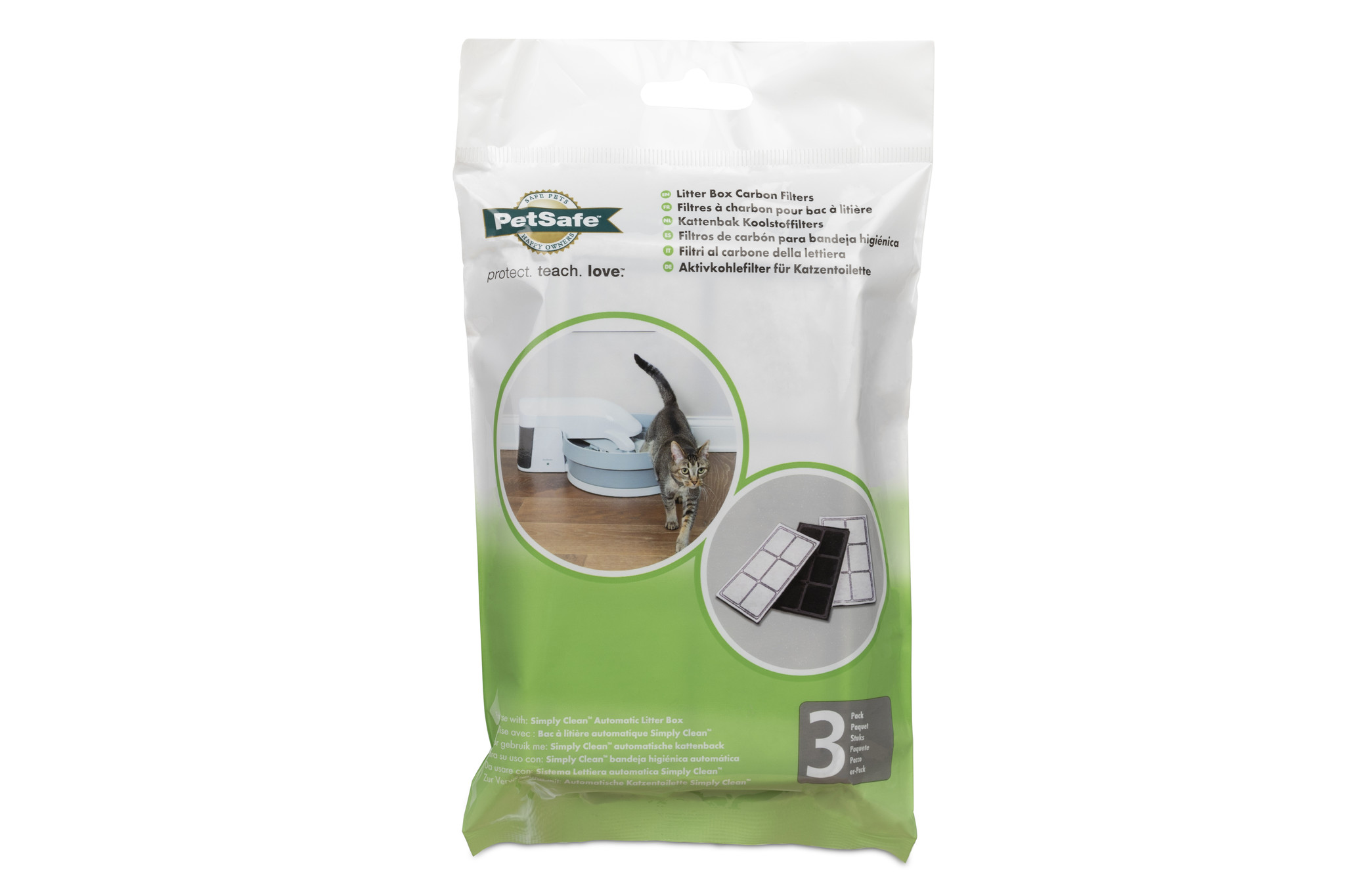 Petsafe® litter box replacement carbon filters - 3-pack