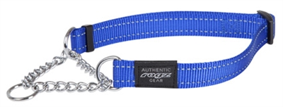 Rogz for dogs fanbelt halfslip halsband blauw