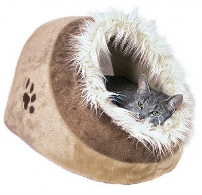 Trixie kattenmand iglo minou beige / bruin