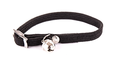 Martin halsband kat elastisch nylon zwart