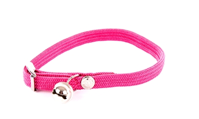 Martin halsband kat elastisch nylon roze