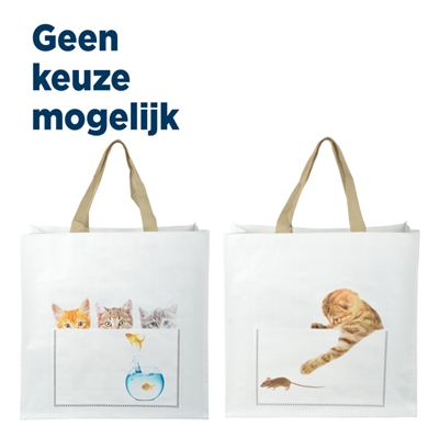 Shoppingbag kiekeboe kat assorti