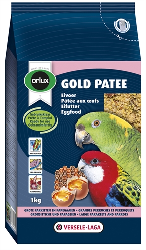 Orlux gold patee eivoer grote parkiet / papegaai