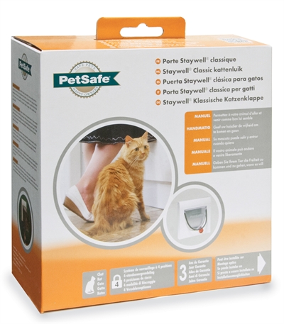 Petsafe kattenluik met tunnel wit