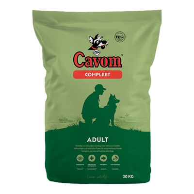 CAVOM Hondenvoer COMPLEET Licht verteerbaar, aminozuren in balans, optimale omega 3/6 - 20 kg