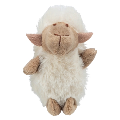 TRIXIE Kattenspeeltje Schaap Pluche met Kattenkruid - Wit - 10 cm