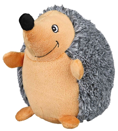 TRIXIE Hondenknuffel Egel Pluche Geluidloos & Multi-structuur - Naturel - 12 cm