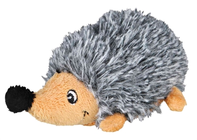 TRIXIE Hondenknuffel Egel Pluche Geluidloos & Multi-structuur - Naturel - 12 cm