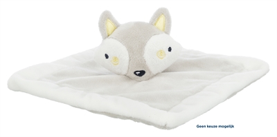 TRIXIE Knuffeldoekje Junior Pluche zacht met knuffelkopje, zonder pieper - Assorti - 20x20 cm